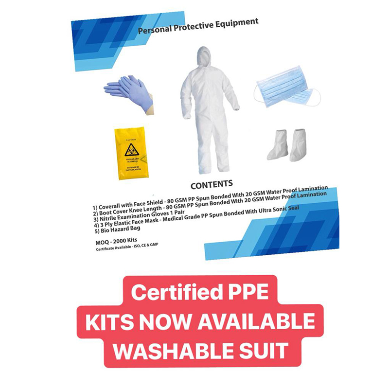 Personal Protective Equipment Kit.